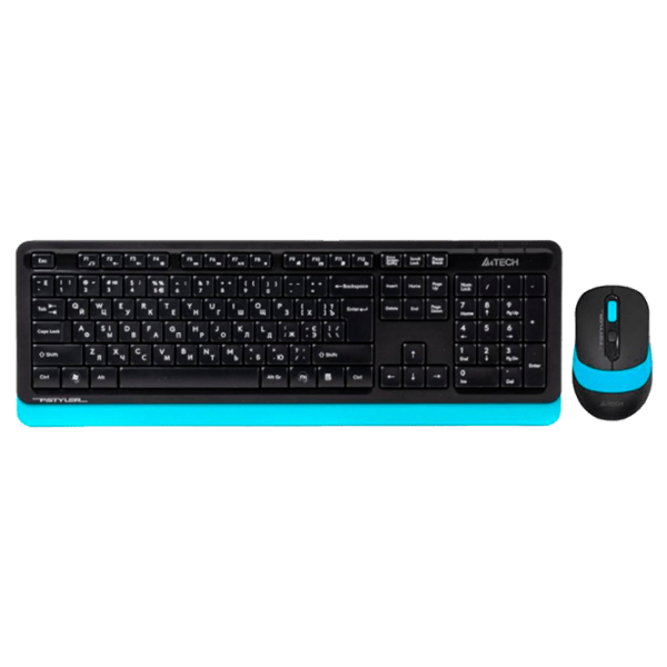 Клавиатура и Мышь A4Tech FG1010 Синий Для дома и офиса, Беспроводные photo 1