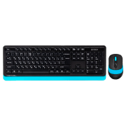 Клавиатура и Мышь A4Tech FG1010 Синий Для дома и офиса, Беспроводные