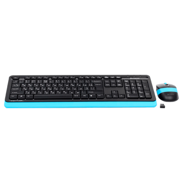 Клавиатура и Мышь A4Tech FG1010 Синий Для дома и офиса, Беспроводные photo 4