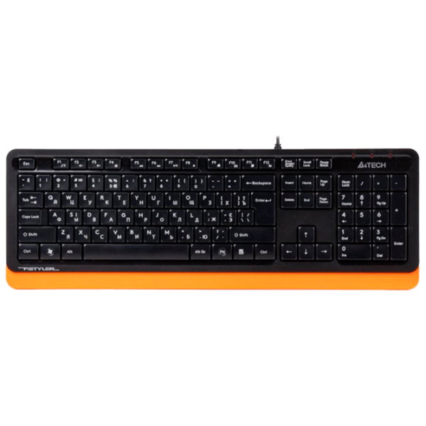 Клавиатура A4Tech FK10 Оранжевый Для дома и офиса, Проводная photo 1