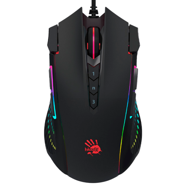 Mouse A4Tech J90 Black Cu fir / 5000 dpi photo 1