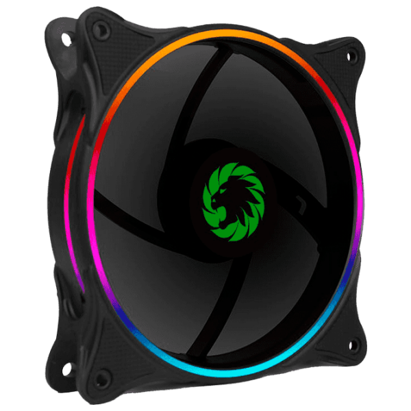Ventilator de carcasă Gamemax FN-12RAINBOW-N Black  photo 1