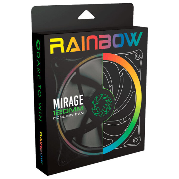 Ventilator de carcasă Gamemax FN-12RAINBOW-N Black  photo 6