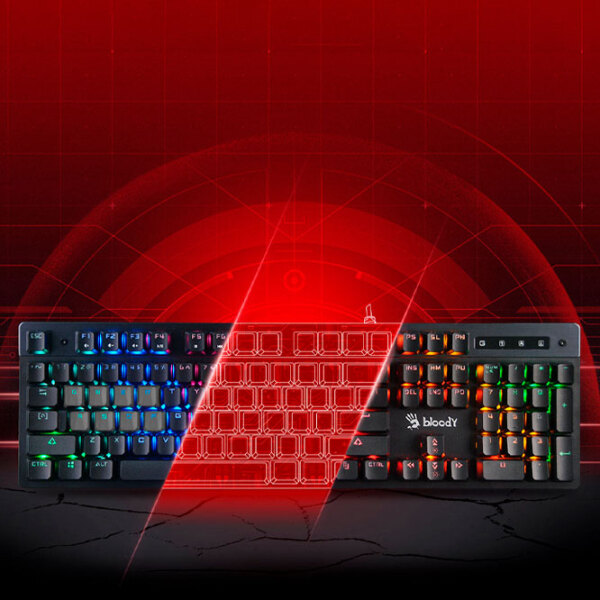 Tastatură A4Tech Bloody B500N Black Gaming, Cu fir photo 3
