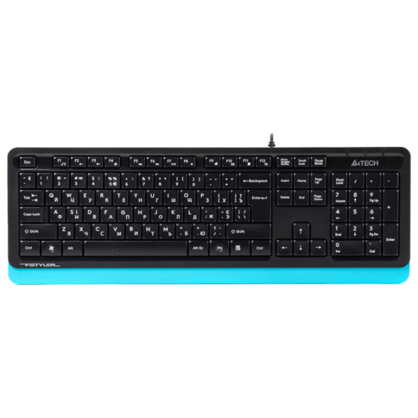Клавиатура A4Tech FK10 Синий Для дома и офиса, Проводная photo 1
