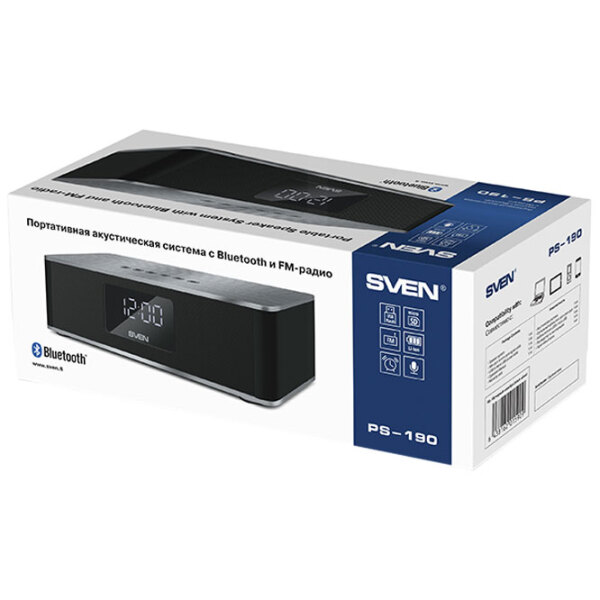 Boxă portabilă Sven PS-190 Black 10 W photo 5