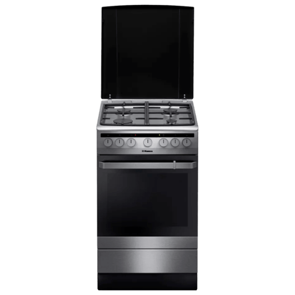 Плита Hansa FCMX59120 Нержавеющая сталь Тип плиты: Газовая, 62 л, Тип духовки: Электрическая photo 1