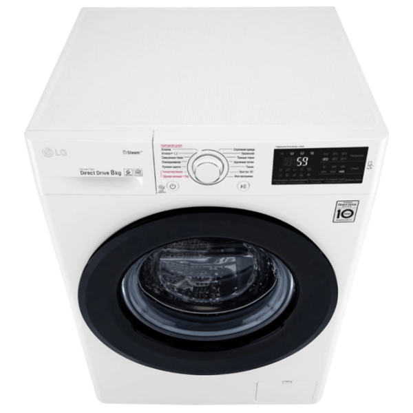 Mașină de spălat LG F4M5TS6W White 8 kg, 1400 rpm, A+ photo 6