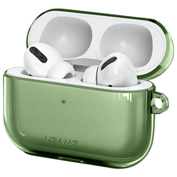 Husa Usams US-BH570 AirPods Pro, Transparent Green  photo 1