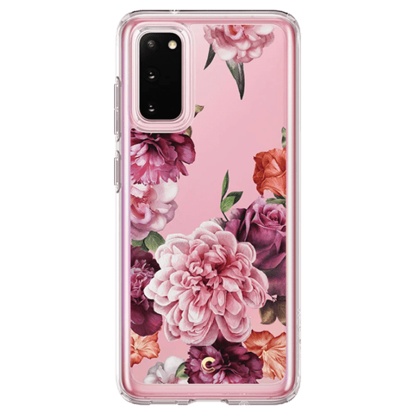 Husă pentru smartphone Samsung Galaxy S20 (Rose Floral) Rose Transparent Spigen, TPU, Back photo 1