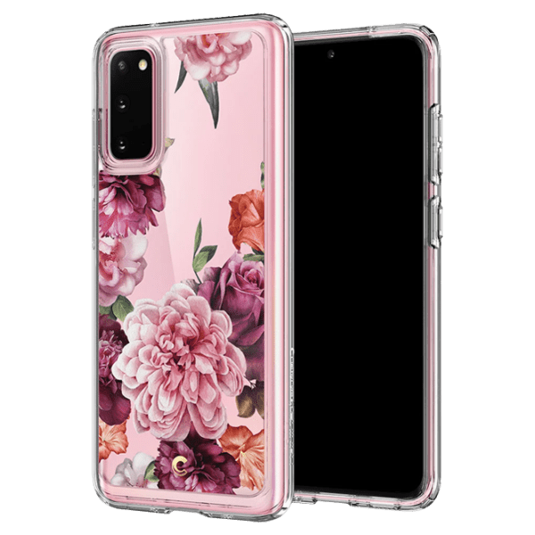 Husă pentru smartphone Samsung Galaxy S20 (Rose Floral) Rose Transparent Spigen, TPU, Back photo 4