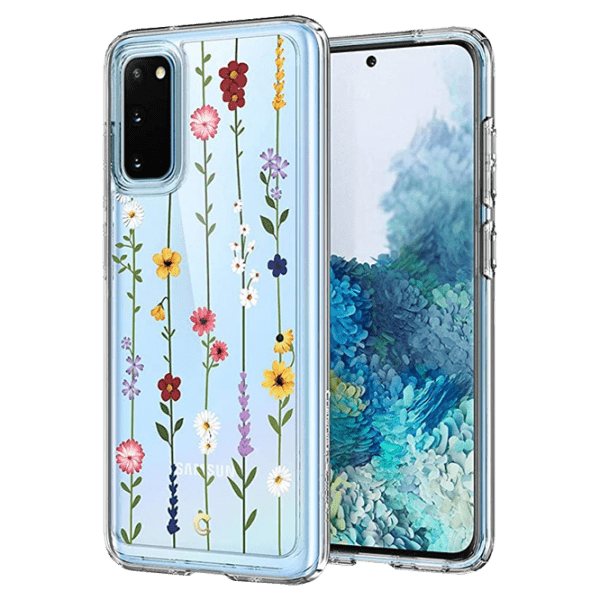 Husă pentru smartphone Samsung Galaxy S20 (Flower Garden) Flowers Transparent Spigen, TPU, Back photo 3