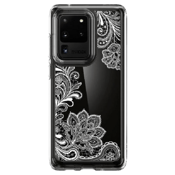 Husă pentru smartphone Samsung Galaxy S20+ (Mandala) White Transparent Spigen, TPU, Back photo 1