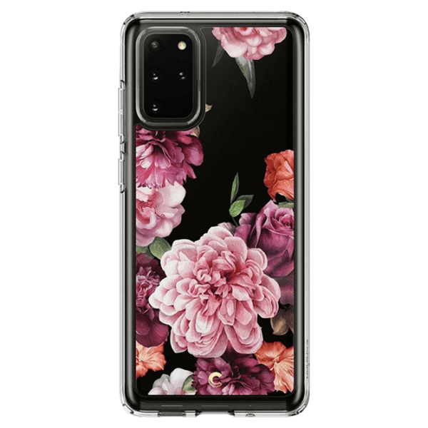 Husă pentru smartphone Samsung Galaxy S20+ (Rose Floral) Rose Transparent Spigen, TPU, Back photo 1