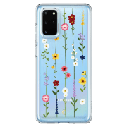 Husă pentru smartphone Samsung Galaxy S20+ (Flower Garden) Flowers Transparent Spigen, TPU, Back