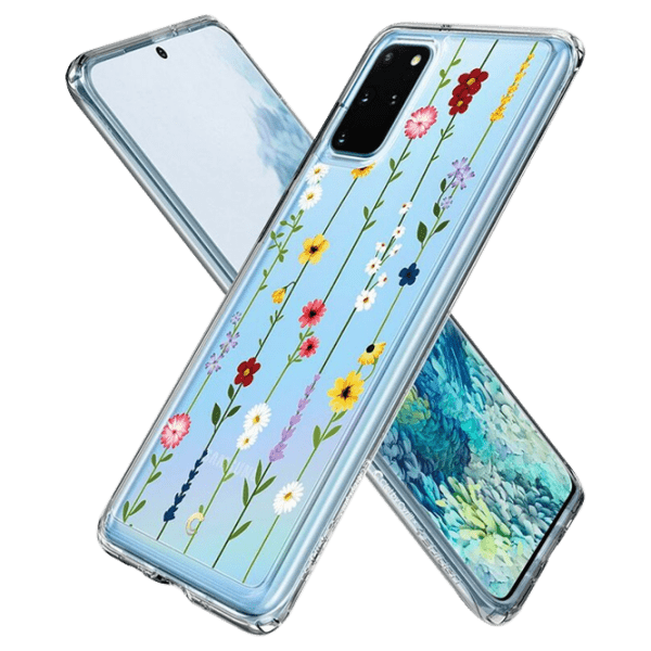 Husă pentru smartphone Samsung Galaxy S20+ (Flower Garden) Flowers Transparent Spigen, TPU, Back photo 6