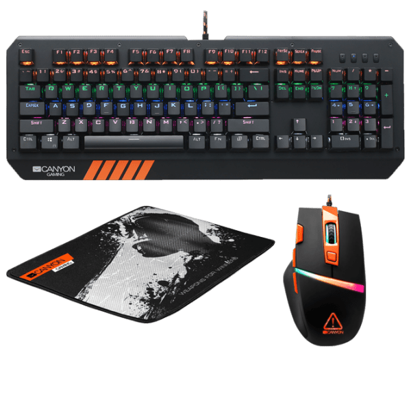 Tastatură Canyon Nightflyer Black Gaming, Cu fir photo 1
