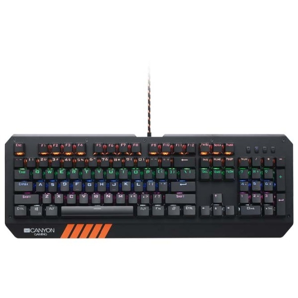 Tastatură Canyon Nightflyer Black Gaming, Cu fir photo 3