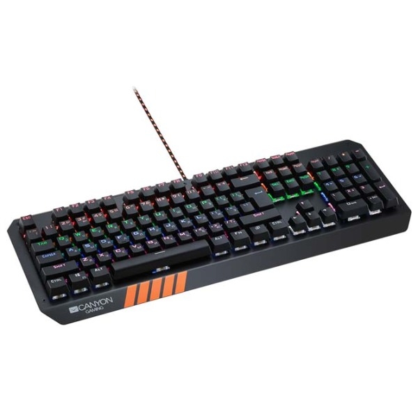 Tastatură Canyon Nightflyer Black Gaming, Cu fir photo 4
