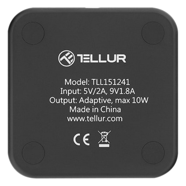 Беспроводная зарядка Tellur TLL151241 (10 Вт) Черный  / Черный photo 2