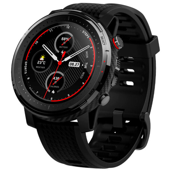 Ceas inteligent Xiaomi Amazfit Stratos 3 Black 1.34" | Oțel inoxidabil/ Silicon
| photo 2