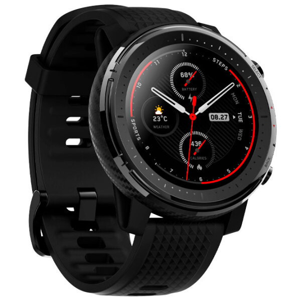 Ceas inteligent Xiaomi Amazfit Stratos 3 Black 1.34" | Oțel inoxidabil/ Silicon
| photo 3