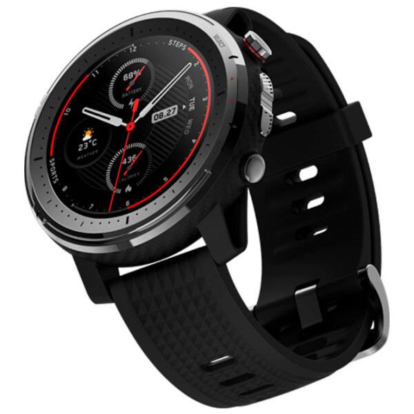 Ceas inteligent Xiaomi Amazfit Stratos 3 Black 1.34" | Oțel inoxidabil/ Silicon
| photo 4
