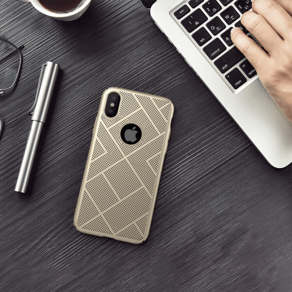 Чехол для смартфона Apple iPhone X (Air) Золотой Nillkin, PC, Back photo 5