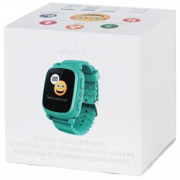 Детские часы Elari KidPhone 2 Зеленый 1.4", 128 x 128 photo 4