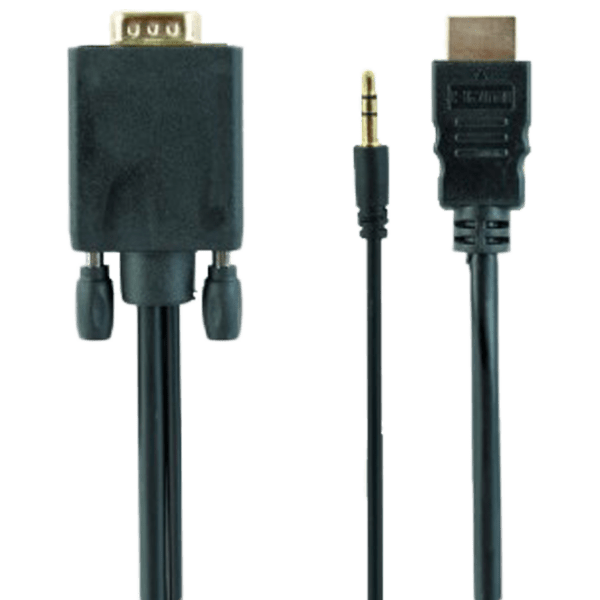 Кабель видео Cablexpert A-HDMI-VGA-03-10 VGA/ HDMI Черный  photo 1