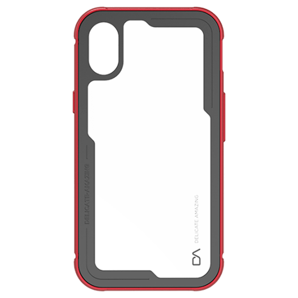 Husă pentru smartphone Apple iPhone X (Super Shock) Transparent Red DA, PC, Back photo 1