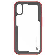 Husă pentru smartphone Apple iPhone X (Super Shock) Transparent Red DA, PC, Back