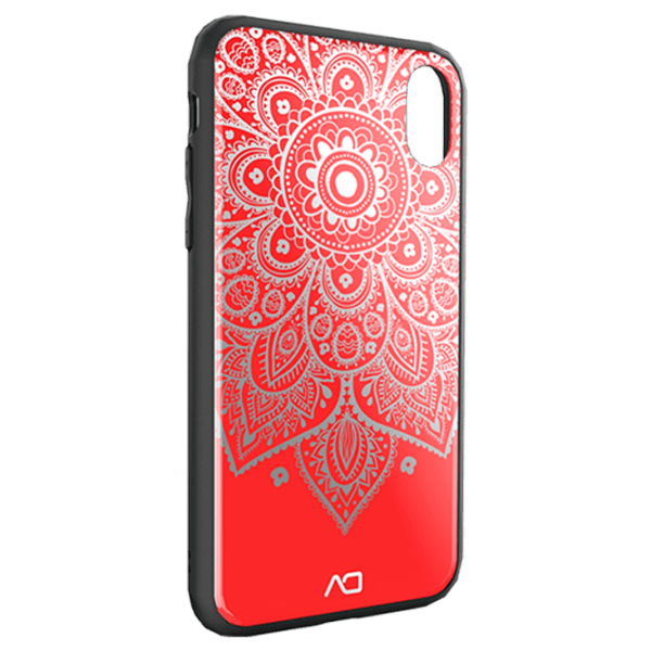 Husă pentru smartphone Apple iPhone X (Mirror) White Red DA, Înveliș din sticlă, Back photo 1