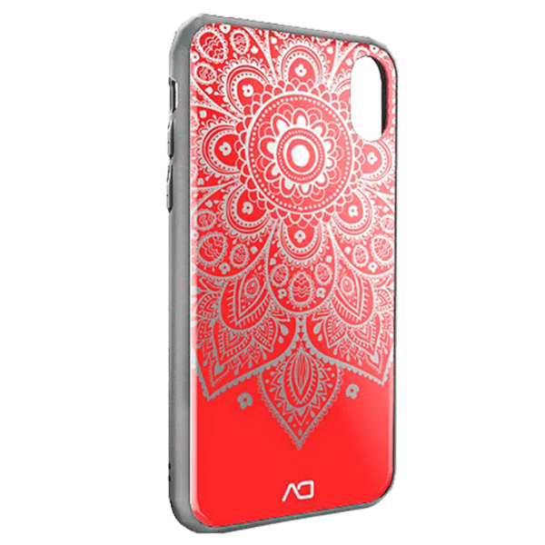 Husă pentru smartphone Apple iPhone X (Mirror) Red Silver DA, Înveliș din sticlă, Back photo 1