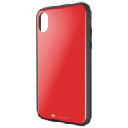 Husă pentru smartphone Apple iPhone X (Mirror) Black Red DA, Înveliș din sticlă, Back