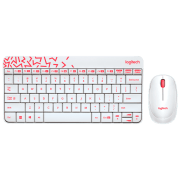 Клавиатура Logitech Desktop MK240 Белый Для дома и офиса, Беспроводные