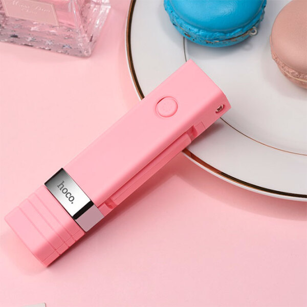 Селфи палка Hoco K4 Beauty wireless Розовый Bluetooth / Розовый photo 5