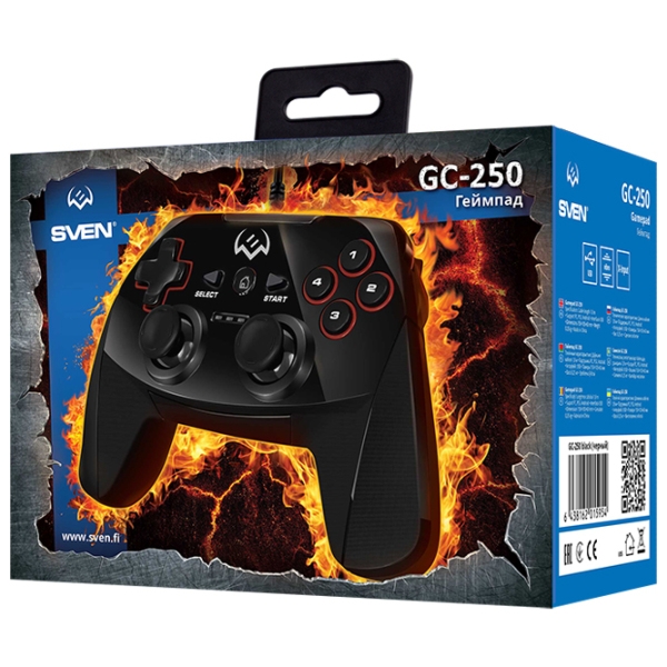 Gamepad Sven GC-250 Black Cu fir / 11 buttons photo 4