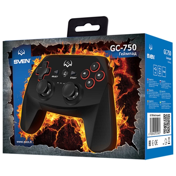 Gamepad Sven GC-750 Black Cu fir / 11 buttons photo 4
