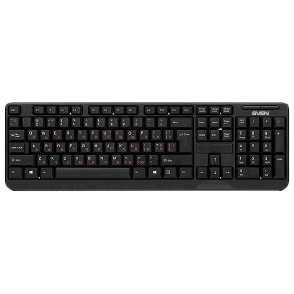 Клавиатура Sven Comfort 2200 Черный Для дома и офиса, Беспроводные photo 1