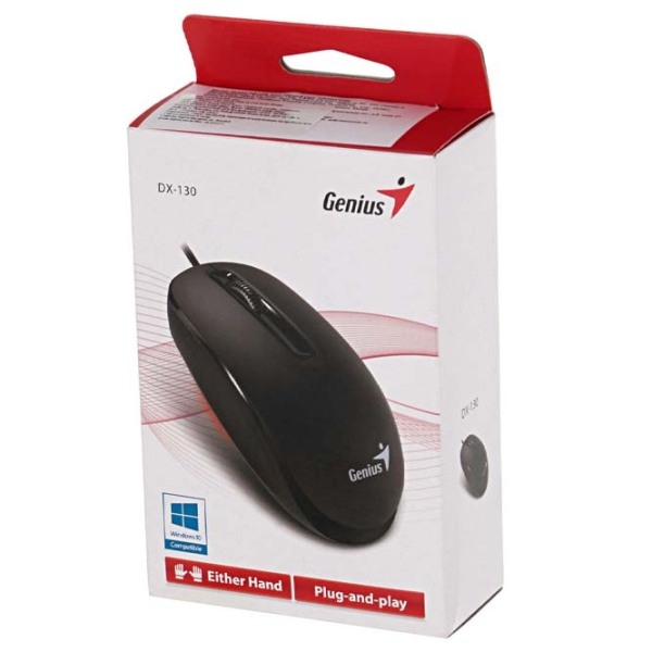 Mouse Genius DX-130 Black Cu fir, 1000 dpi photo 5