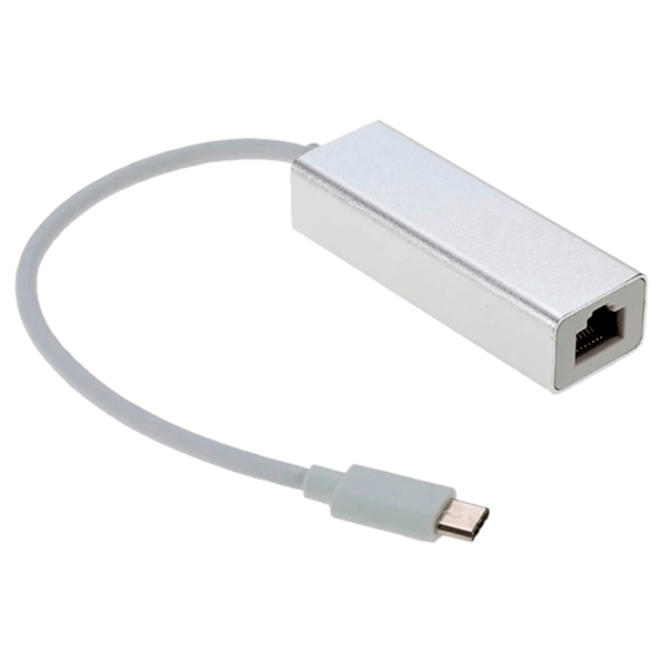 Adaptor Ethernet APC USB3.1 TYPE C to RJ45 (APC-631027), White  photo 1