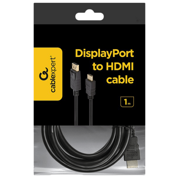 Кабель видео Cablexpert CC-DP-HDMI-1M DisplayPort / HDMI Черный  photo 4