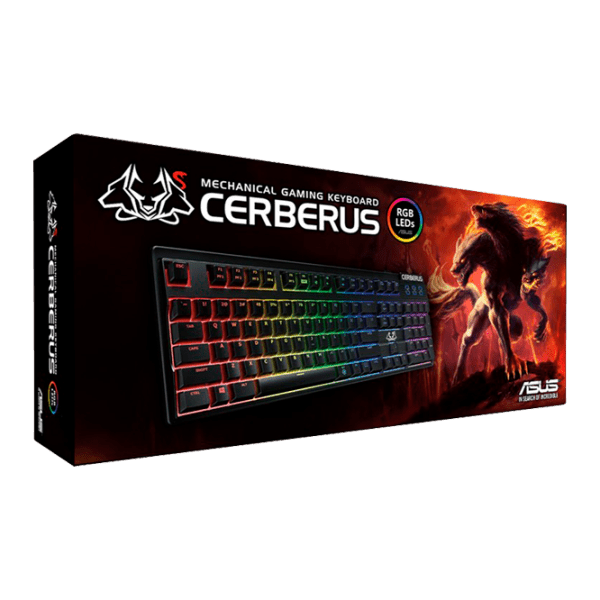 Tastatură Asus Cerberus Mech RGB Black Gaming, Cu fir photo 7