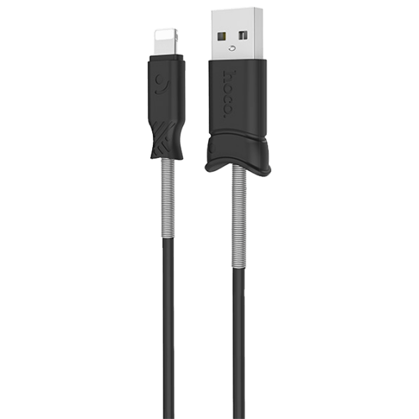 Cablu pentru telefon Hoco X24 USB Type-A/ Lightning Black  photo 1