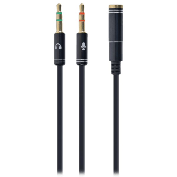 Cablu audio Cablexpert CCA-418M 3.5 mm/ 3.5 mm Black  photo 1