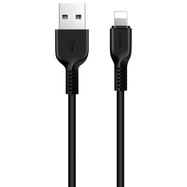 Cablu pentru telefon Hoco X20 USB Type-A/ Lightning Black  photo 1