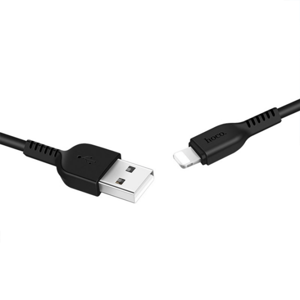 Cablu pentru telefon Hoco X20 USB Type-A/ Lightning Black  photo 3