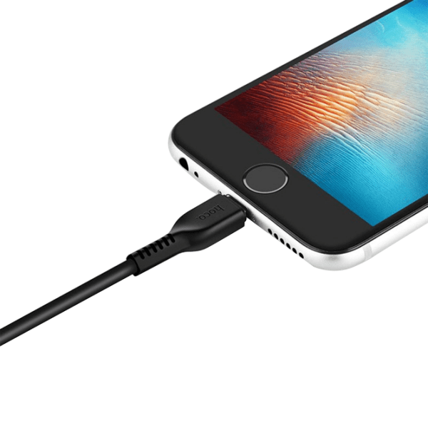 Cablu pentru telefon Hoco X20 USB Type-A/ Lightning Black  photo 4