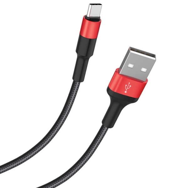 Cablu pentru telefon Hoco X26 USB Type-A/ USB Type-C Black  photo 2